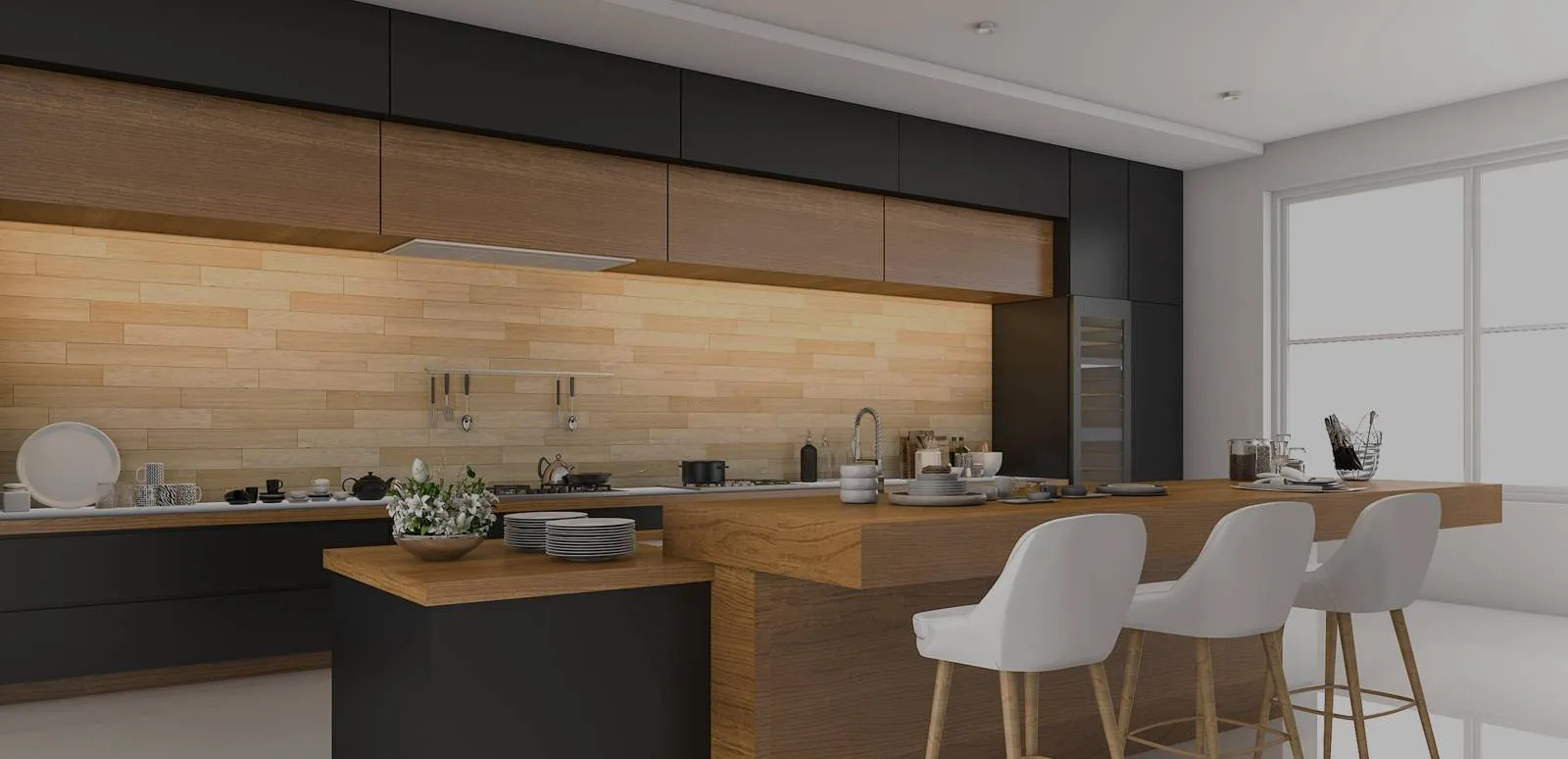 Modern custom kitchen cabinetry